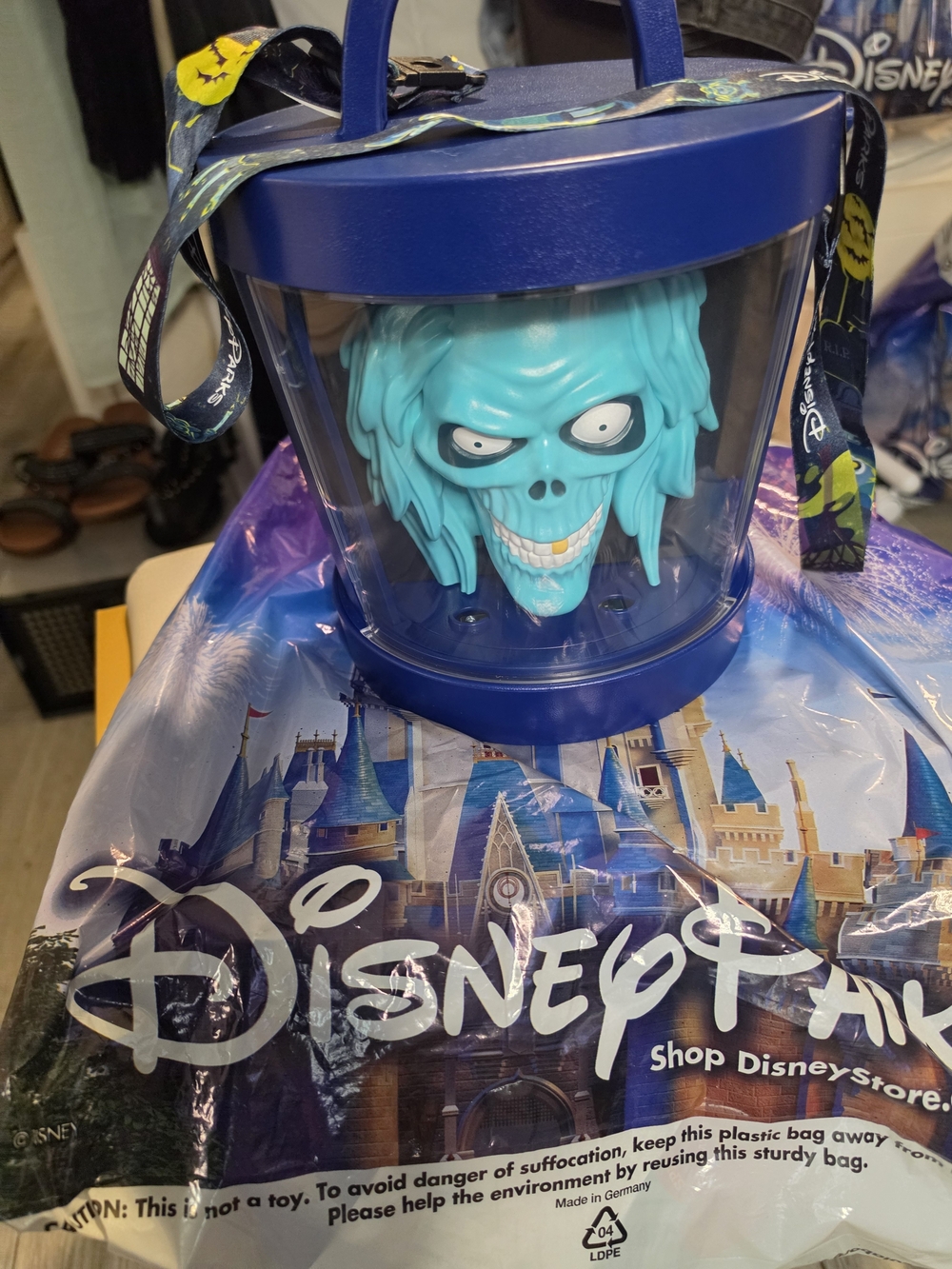 Disney's not so scary. Halloween haunted mansion popcorn bucket